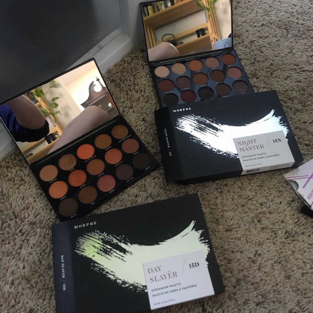 Morphe 15D and 15N eyeshadow palettes